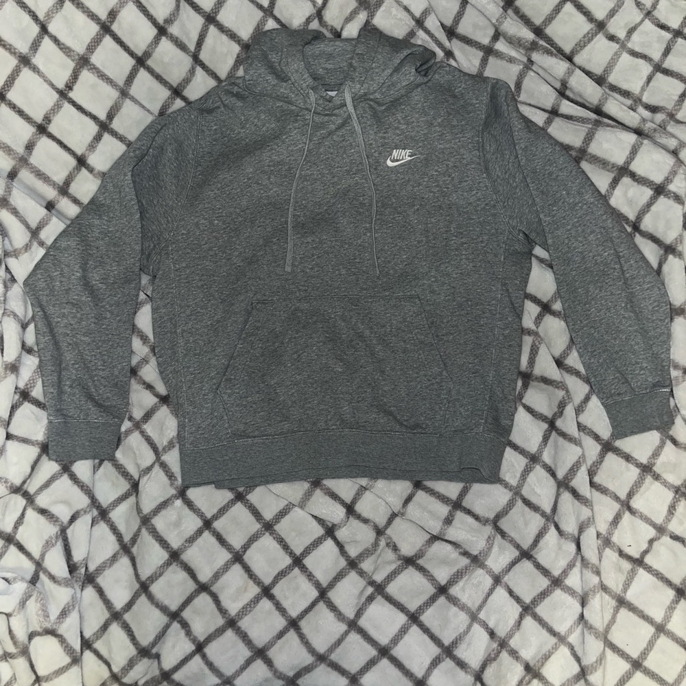 Nike Heather Gray Fleece Hoodie